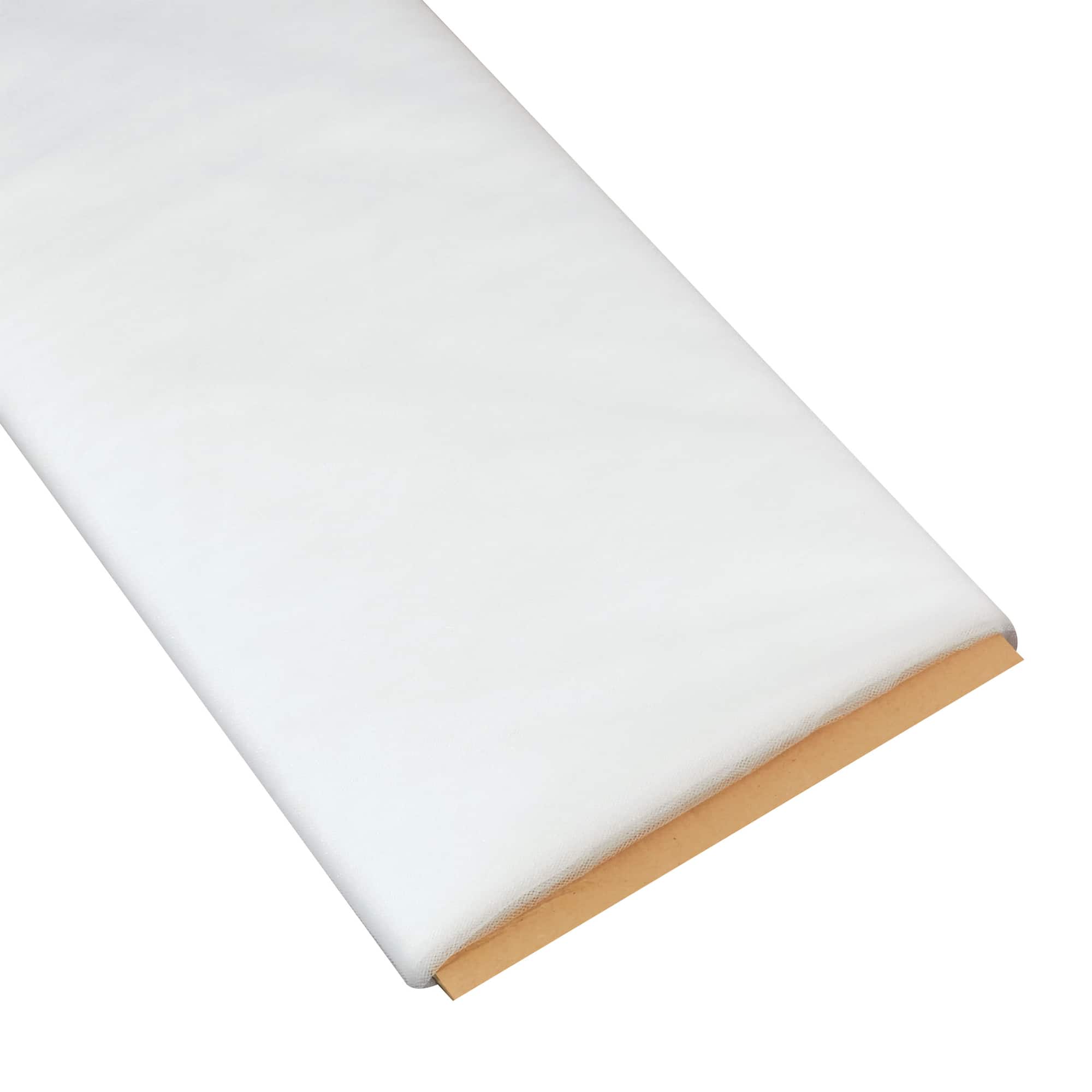 Wyla Bright White Shiny Tulle